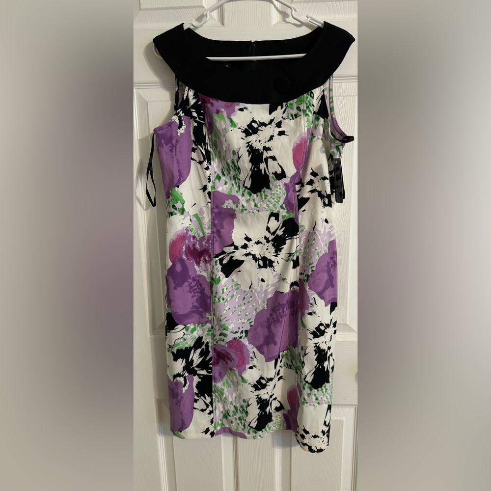 AGB Women’s Size 14 Sleeveless Round Neck mid Calf Length Dress NEW